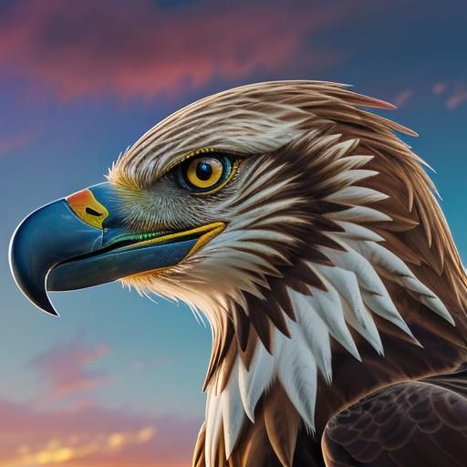 Hyperrealistic Red Kite in Splash Art Style