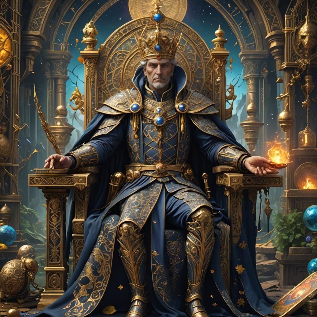 The Emperor of Tarot: Detailed Matte Painting