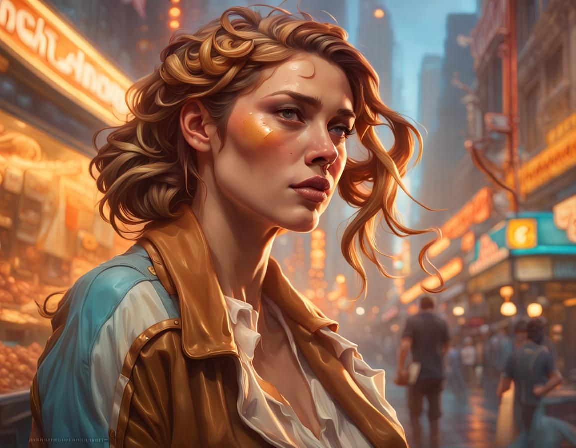 Peanut Caramel Cinnabon in Hyperrealistic Digital Art