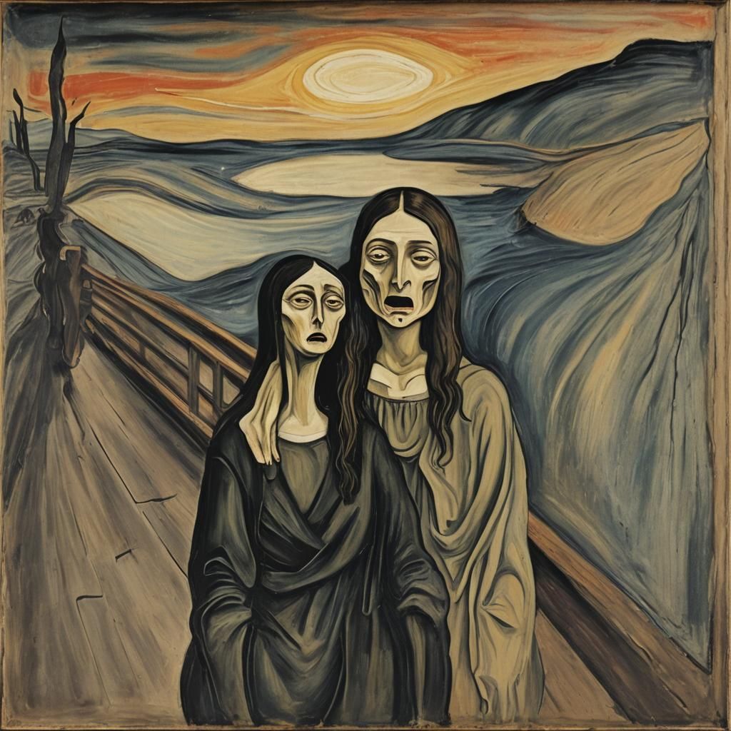 Surreal Depression: A Blend of Abstract and Modern Art