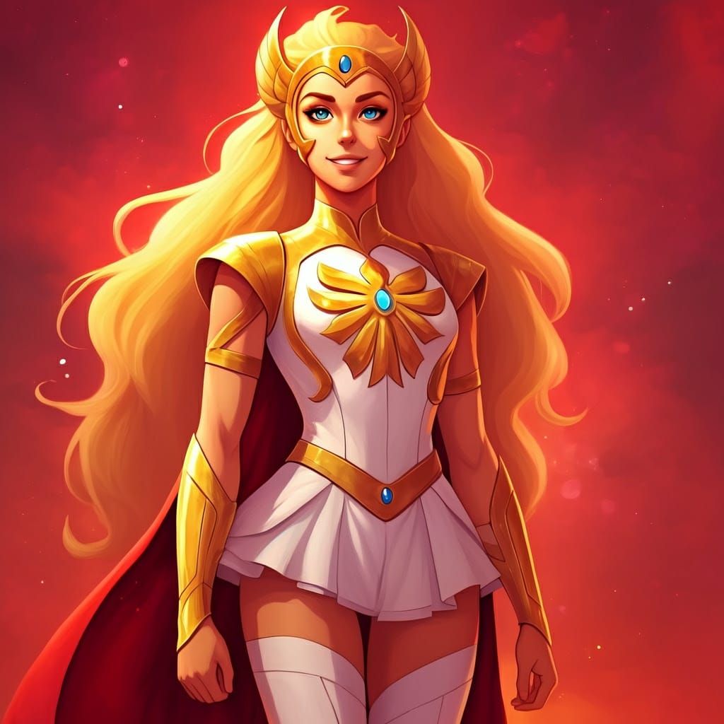 Manga-Inspired She-Ra in Shining Armor
