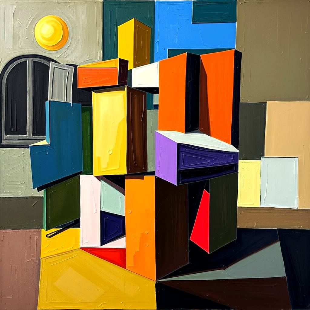 Cubist Masterpiece Abstract Art