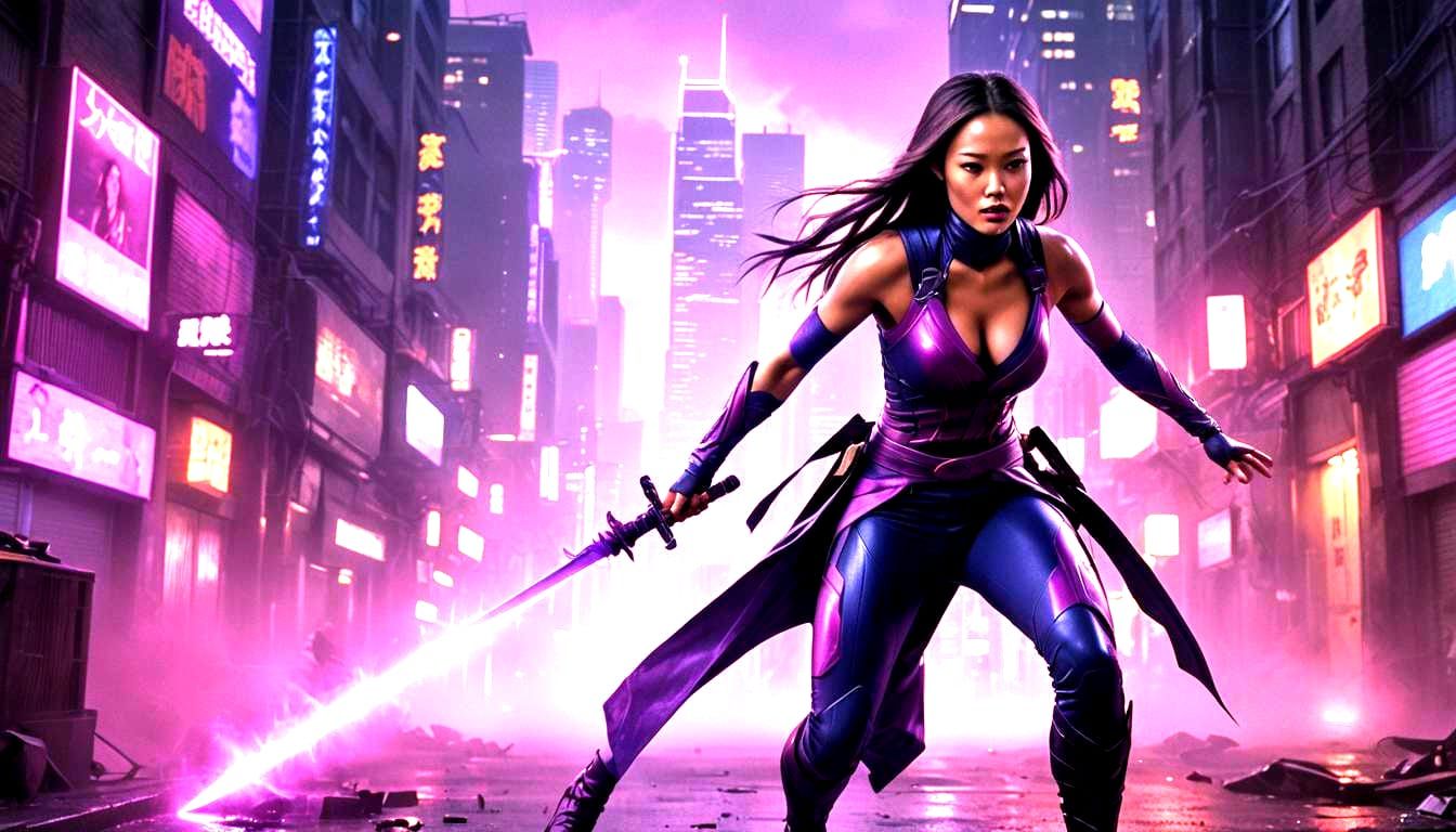 Psylocke Cinematic Film Still