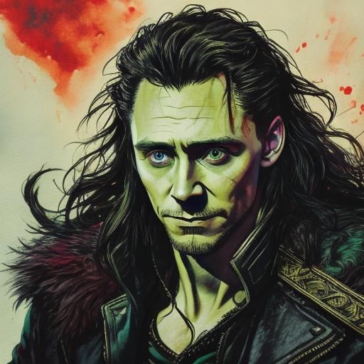 Loki in 80s Horror Movie Scene