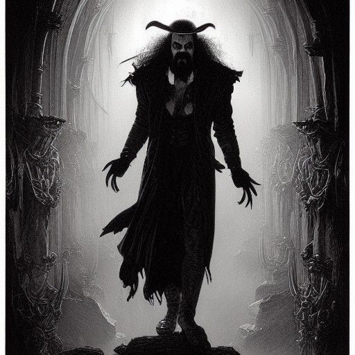 Macho Man Randy Savage as Dracula in Horror Art