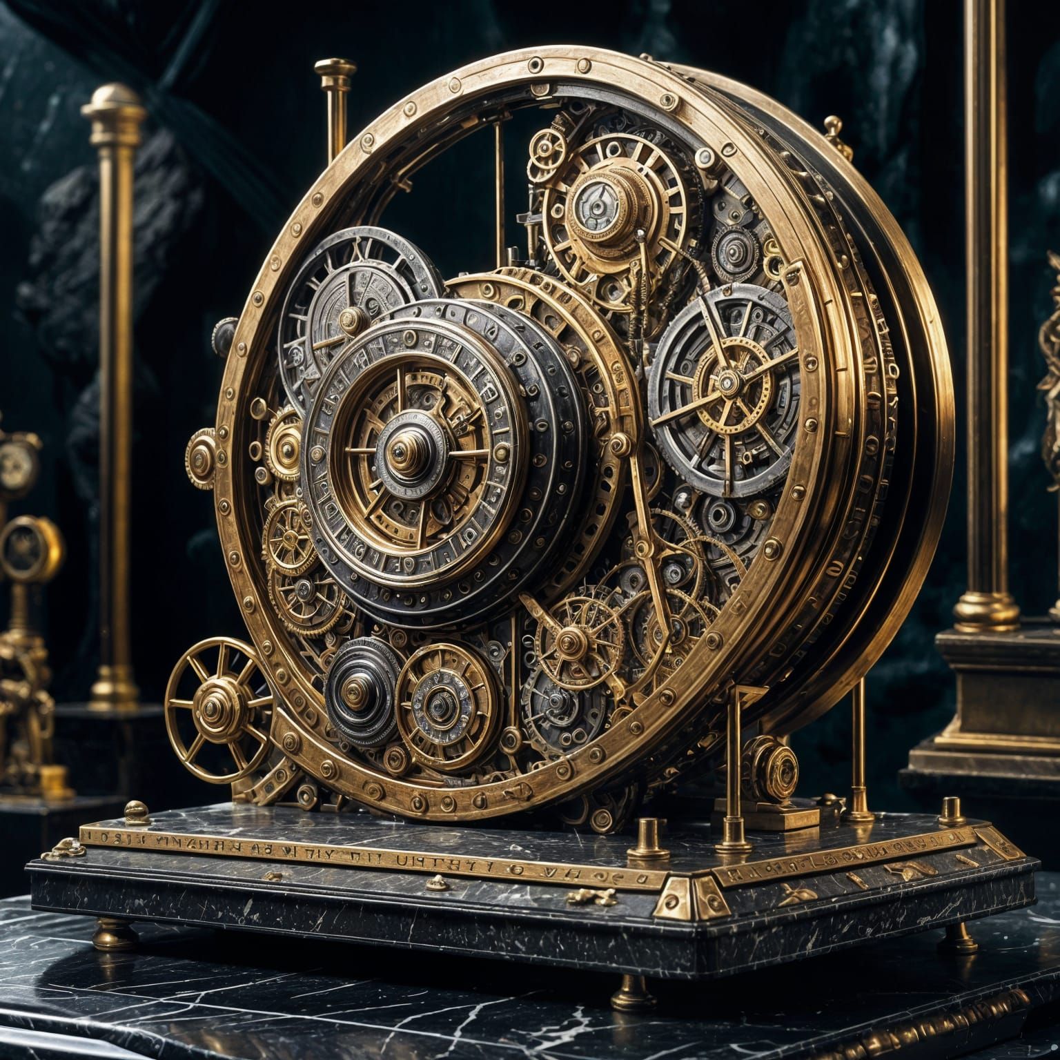 <lora:Steampunk XL:1.0> An Antikythera Mechanism