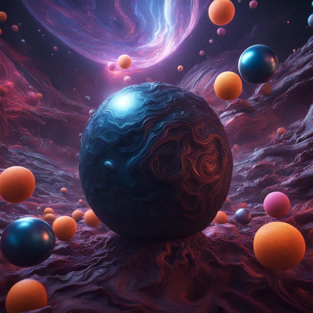 Dark Matter Collision in a Psychedelic Dreamscape