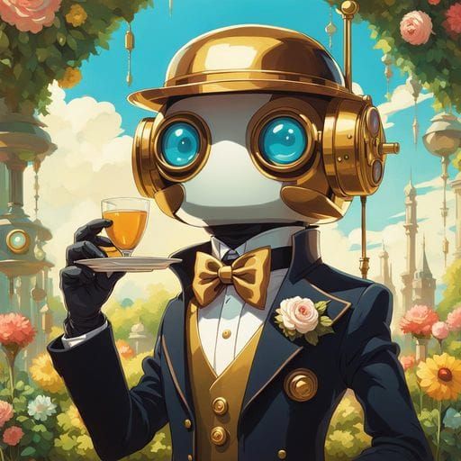 Chibi robot butler