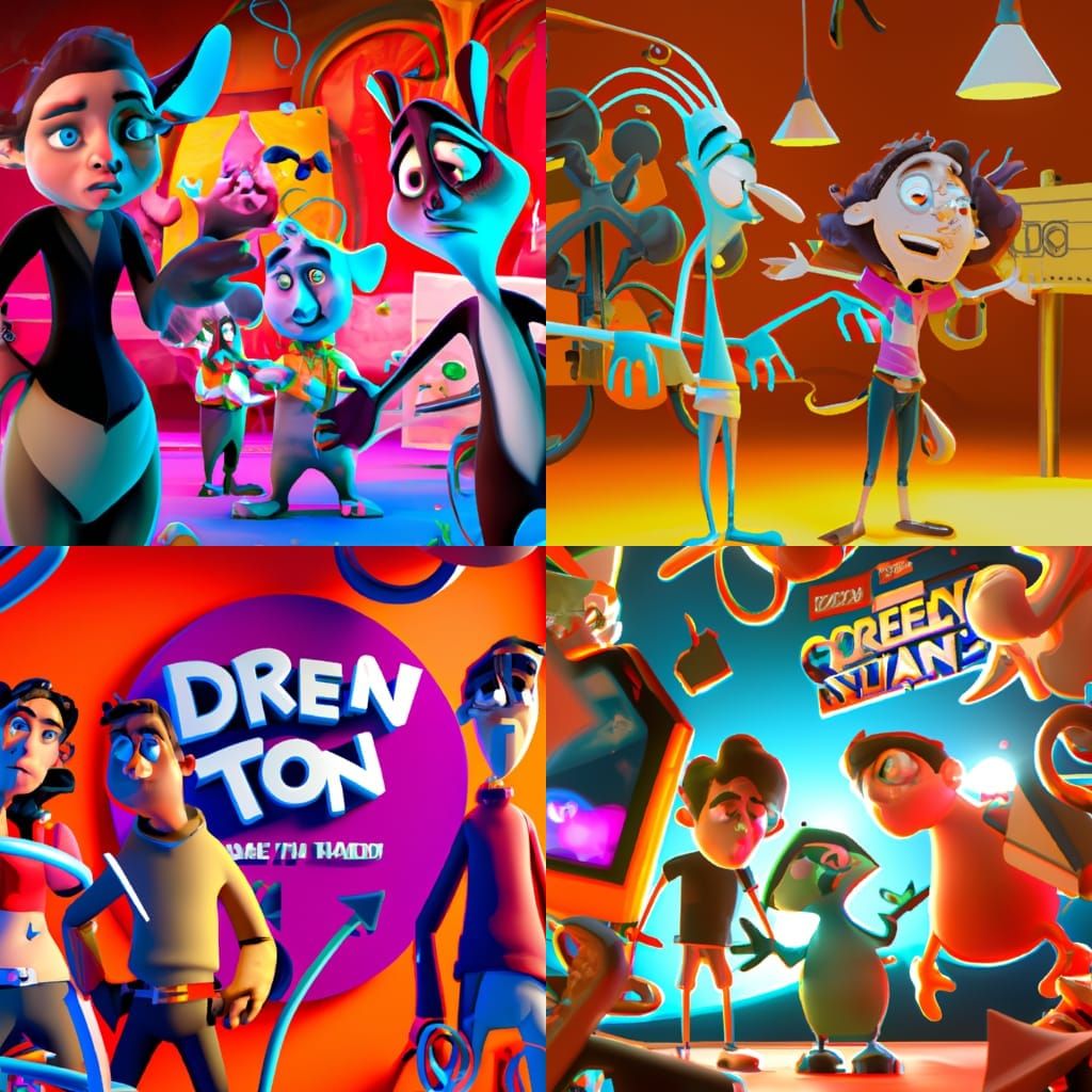 Teen Chaos: A Pixar-Style 3D Digital Art