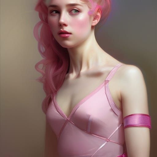 Ballerina Portrait in Hyperdetailed Style