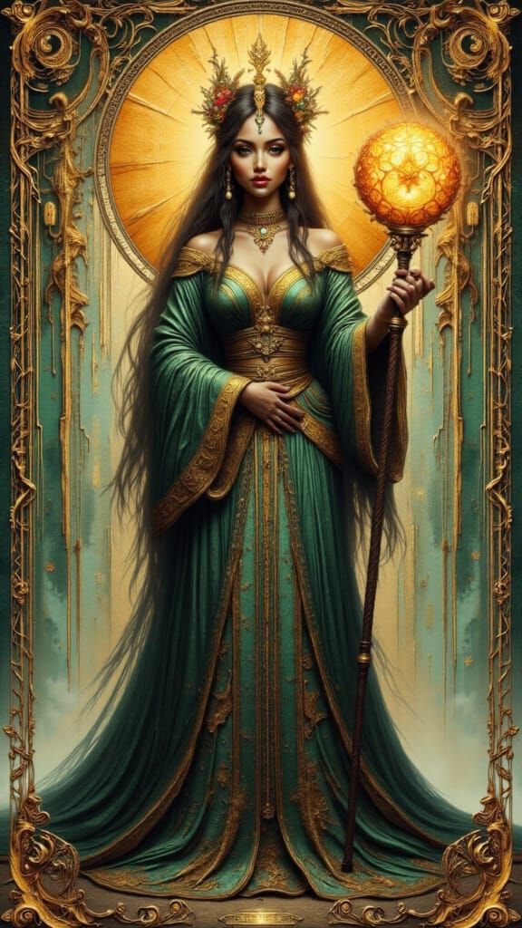 High Mage in Art Nouveau Style