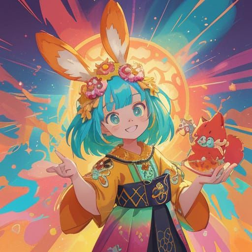 Vibrant Fursuit Convention Star