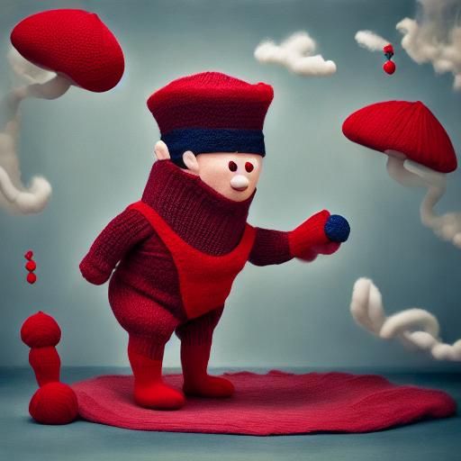 Yarn Monster Knitting: Pop Surrealism Image