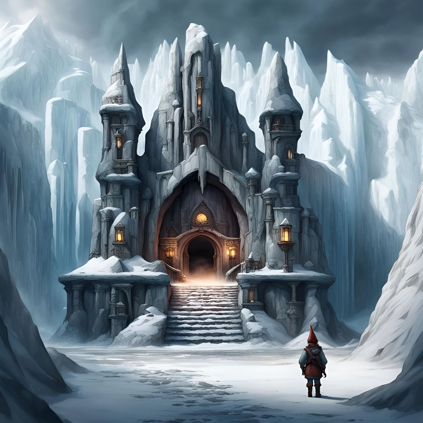 Gnomish City Entrance Buried Under Glacier