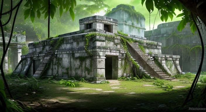Photorealistic Mayan Ruins at Tulum, Mexico