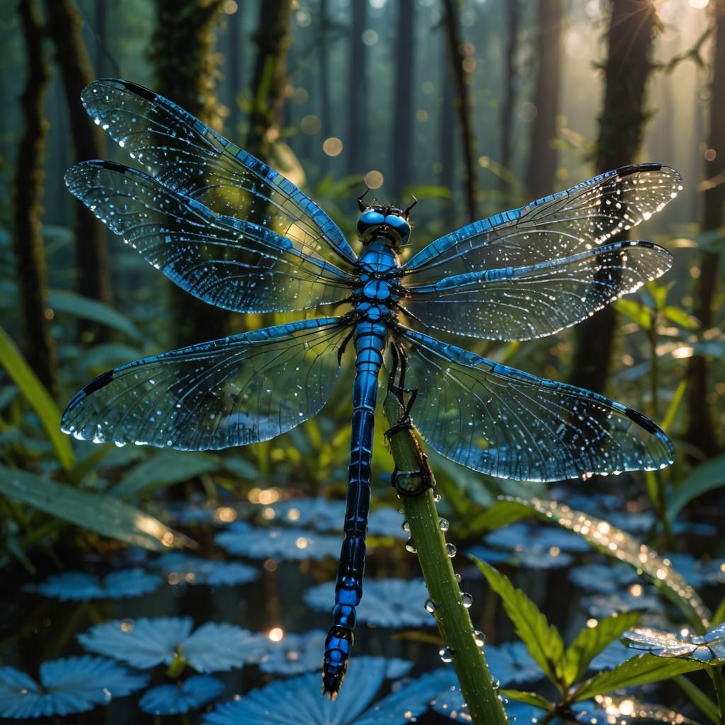 Centaur on Dragonfly in Sinister Forest