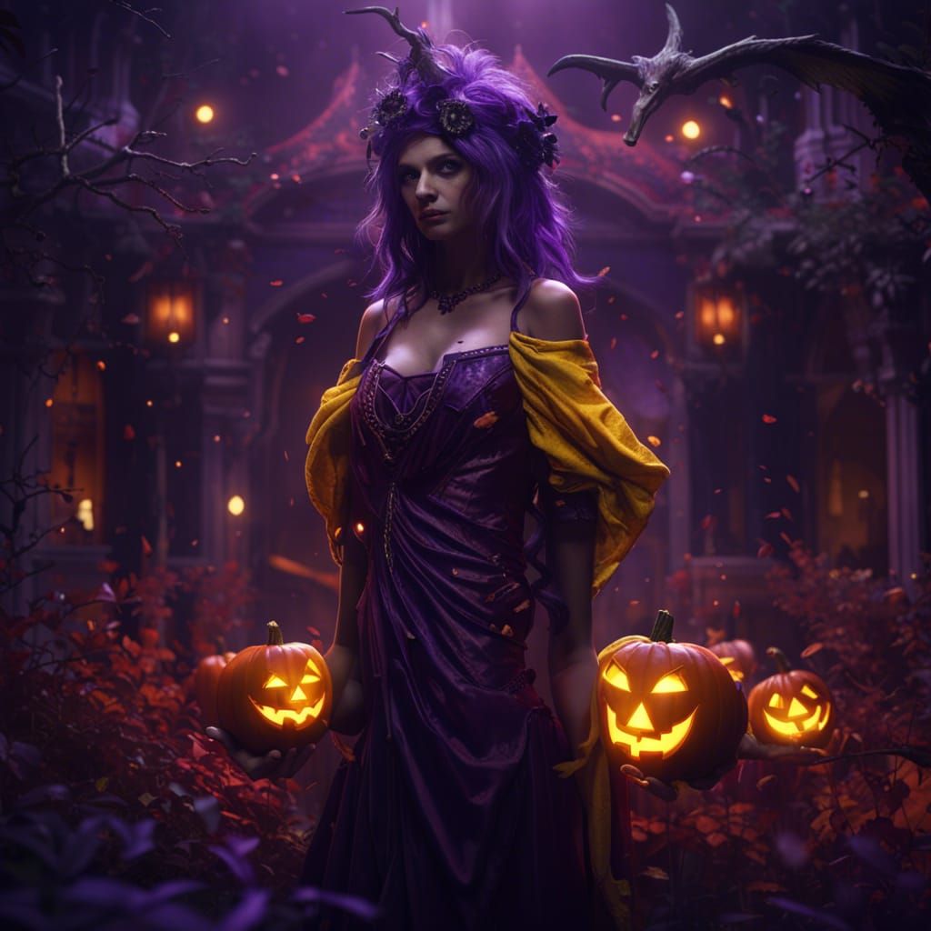 Halloween Dark Fantasy Concept Art in 8K Resolution