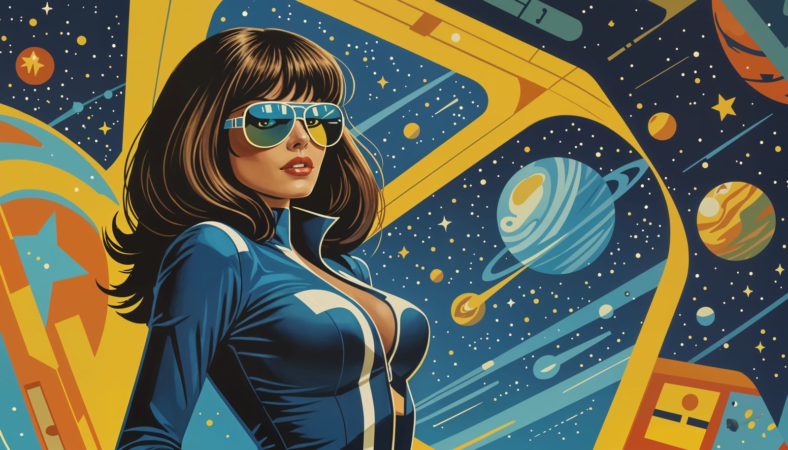 Raquel Welch Space Girl in 1960s Style