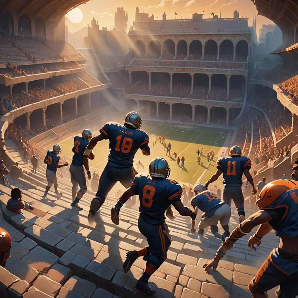 Fantasy Football Game in Mystical Stadium