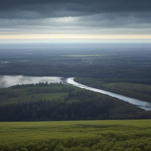 Red Sea Miracle Escape in Surreal Style