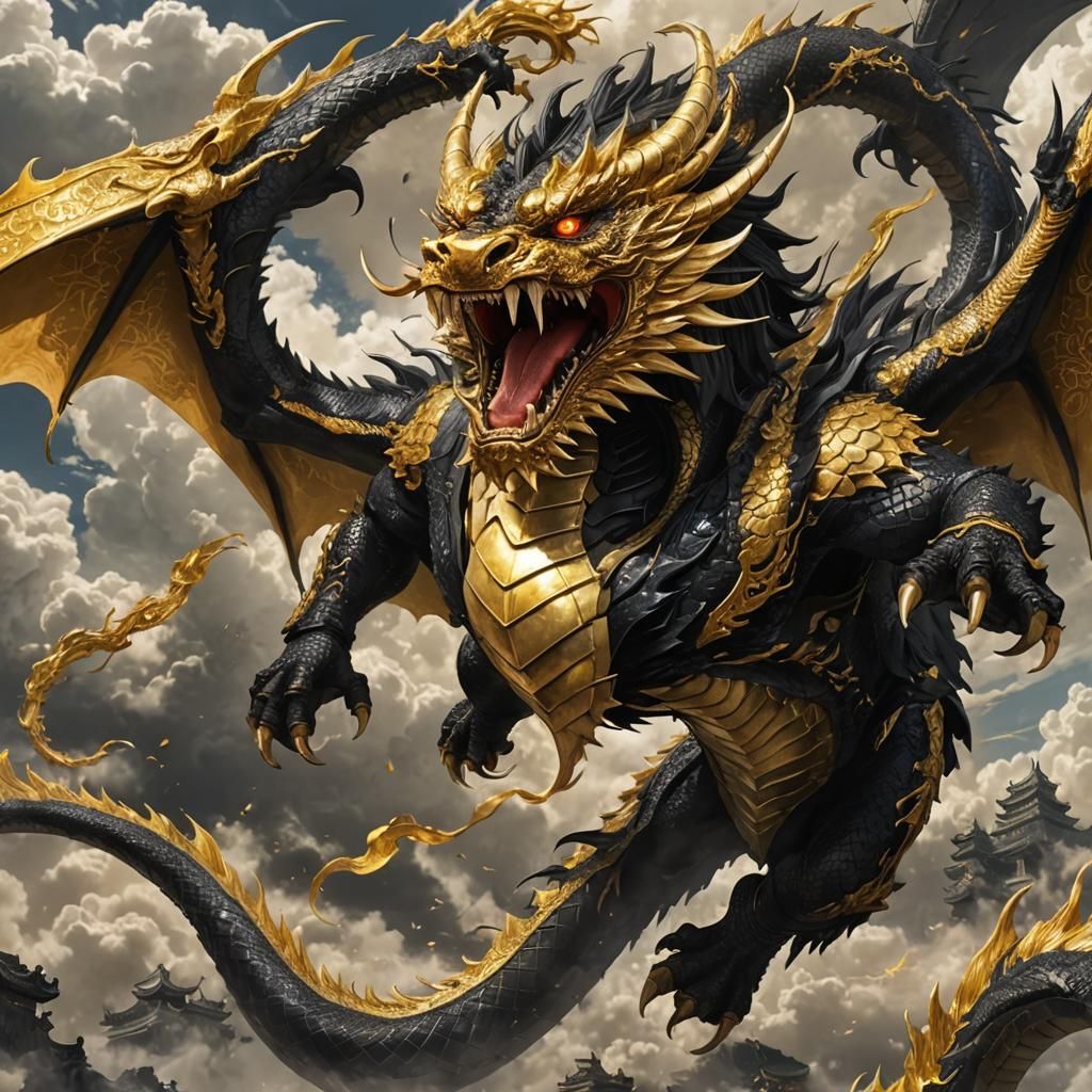 Heaven Devouring Dragon in 3D Anime Style