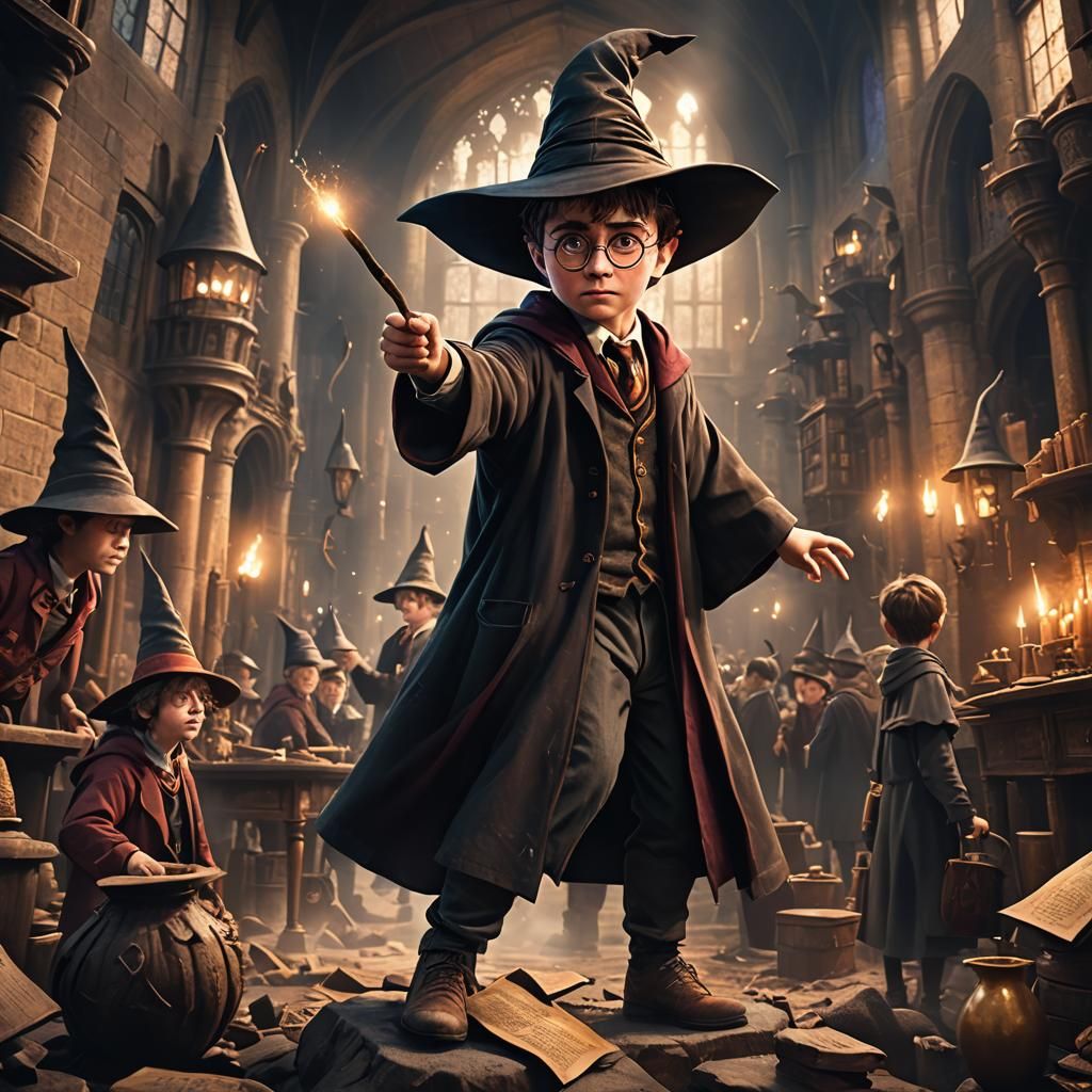 Harry Potter and the Sorting Hat: Fantasy Concept Art