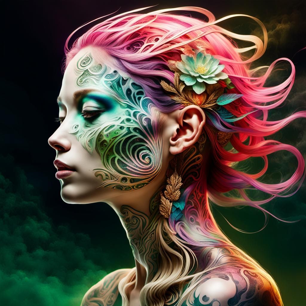 Mica Woman: Surreal Shamanic Concept Art