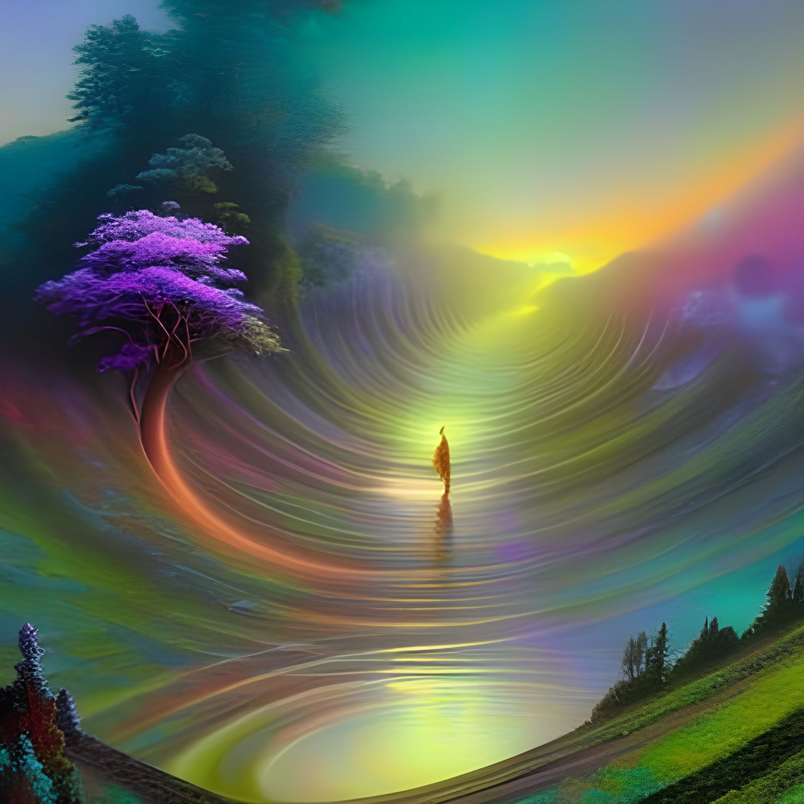 The tracks of a GGW (Giant Glow Worm)