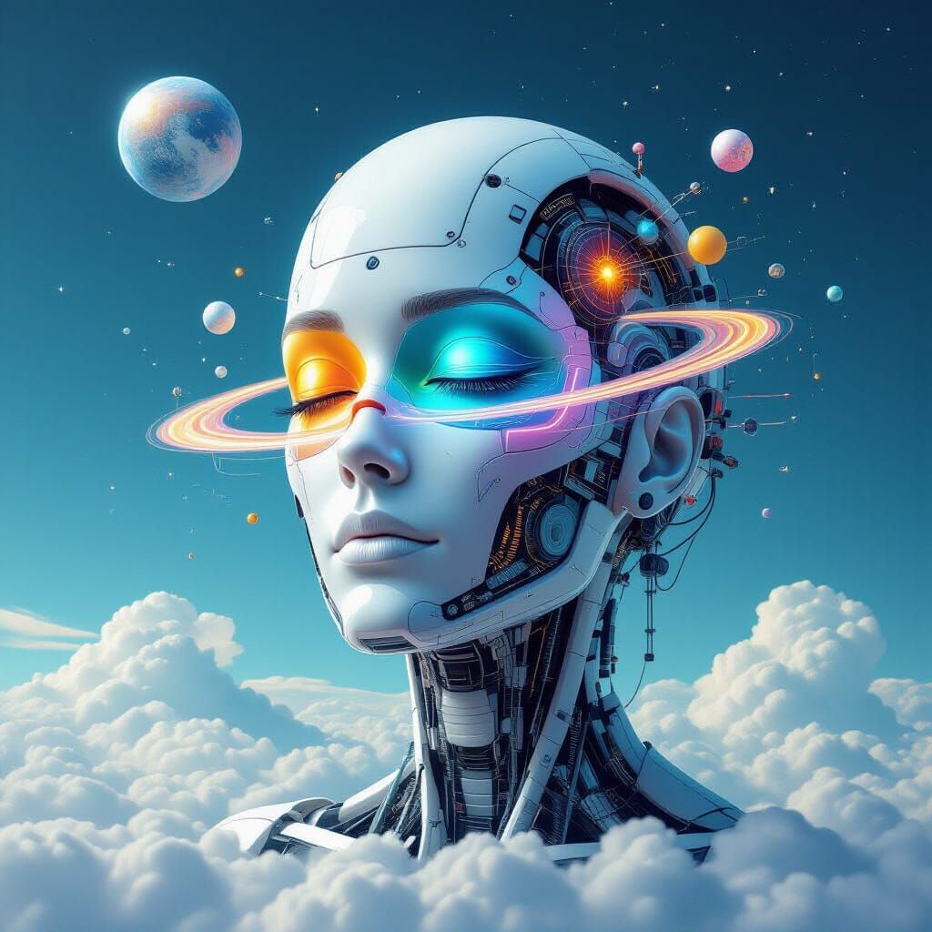 Abstract AI Vision: Learn, Educate, Prosper