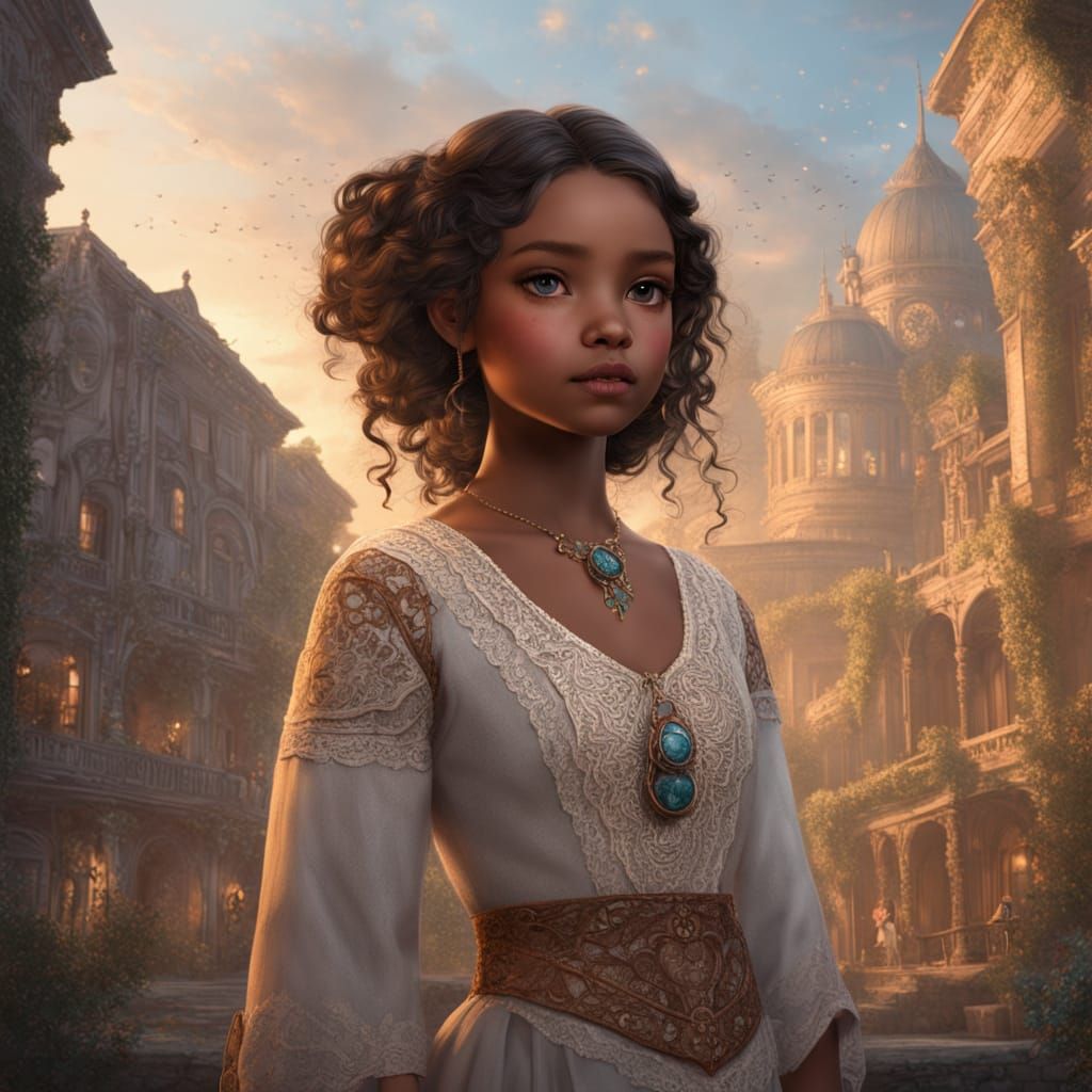 Blythe Doll Portrait in Fantasy Art Style