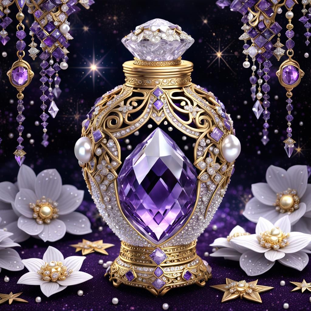 Beautiful Crystal Perfume Bottle