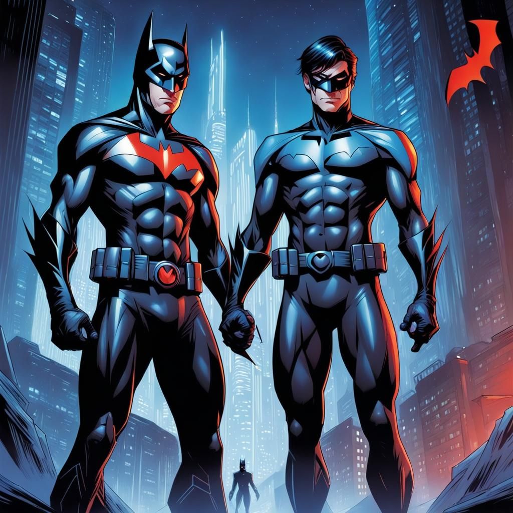 Batman Beyond and Nightwing: Comic Book Art