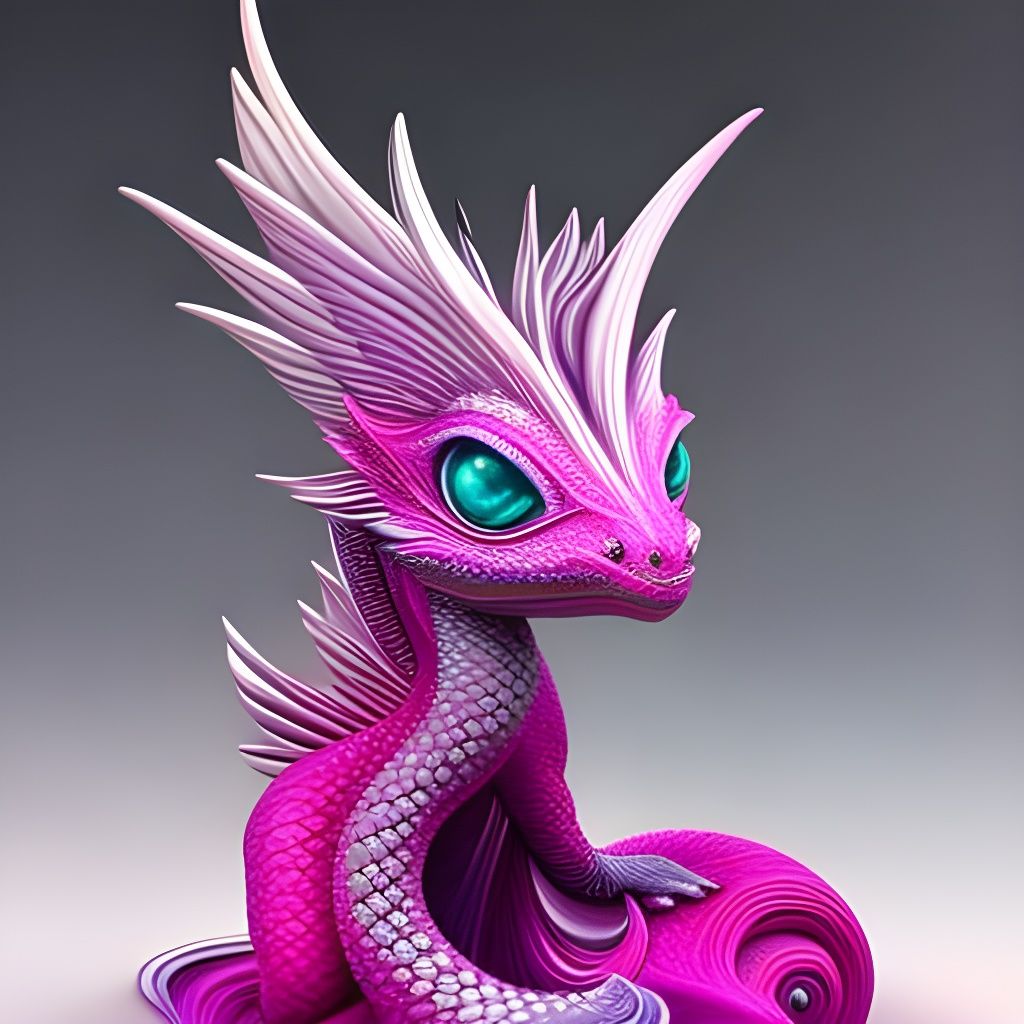 Pink serpent sea dragon
