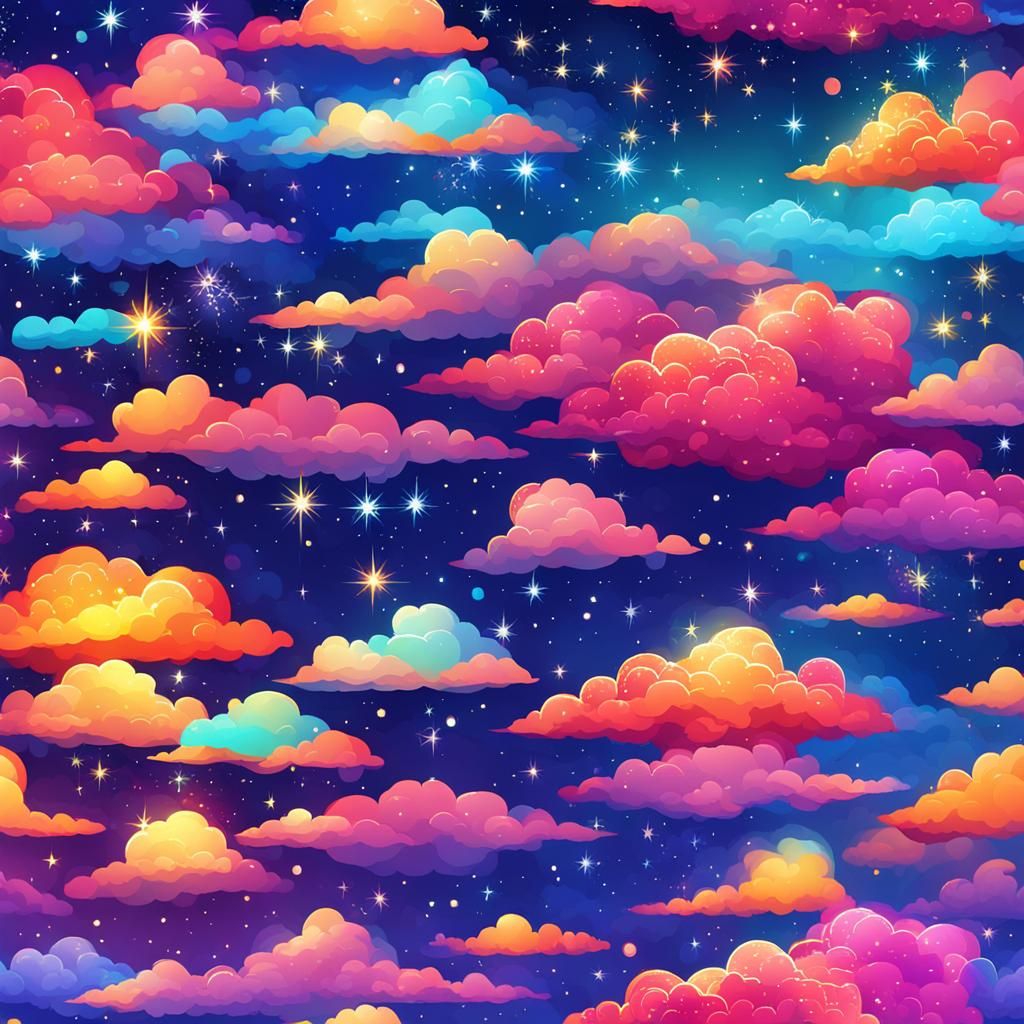 Colorful Sparkling Sky: A Celestial Wonder