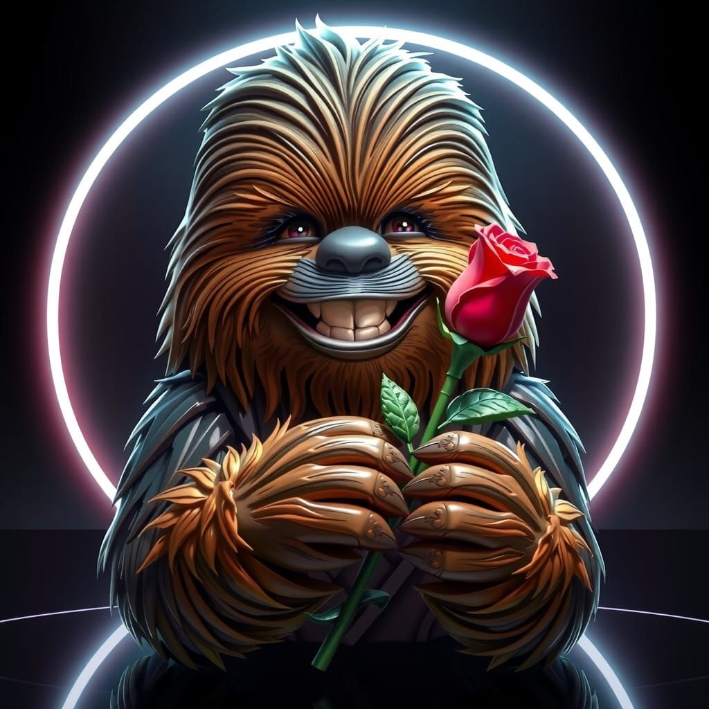 Wookiee in Polished Futurism with Rose