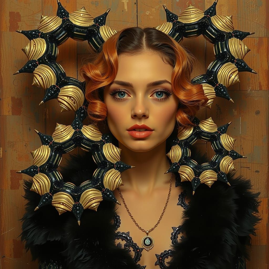 Swirling Spiral of Red Hues in Abstract Art