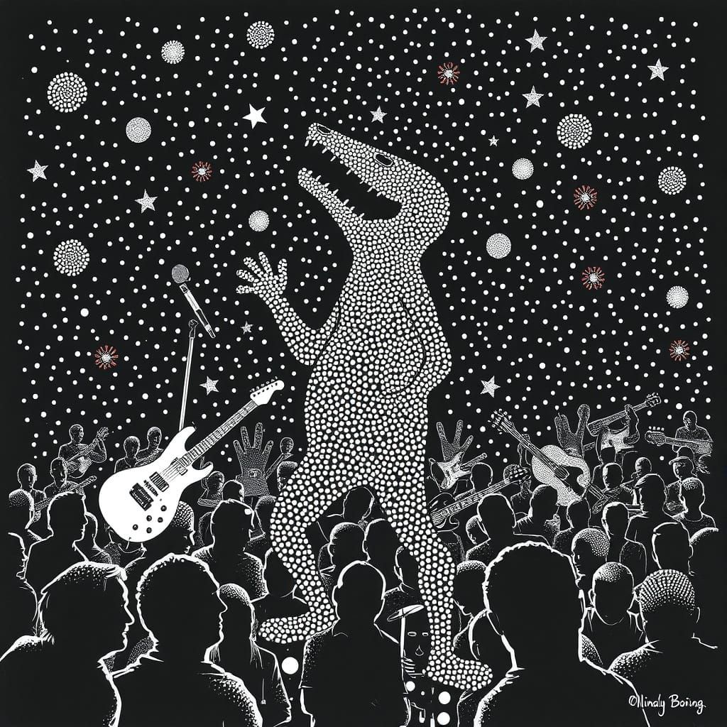 Kinetic Pointillism Dance Inspired by Oingo Boingo