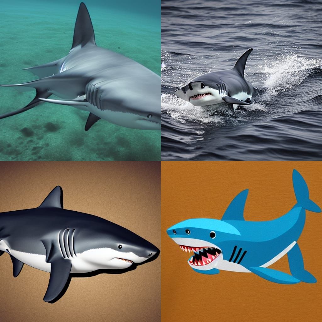 A Cool Shark Generated by AI