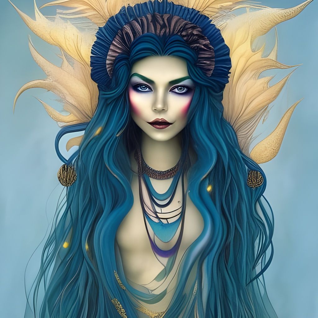 Lakota Earth Maiden in Dreamlike Fantasy Art