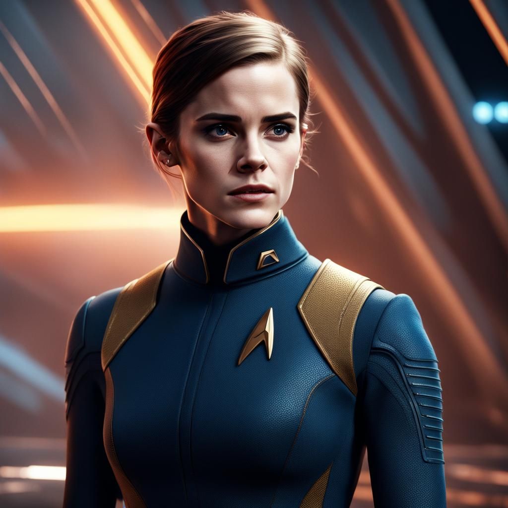 Emma Watson as Vulcan in Star Trek Art