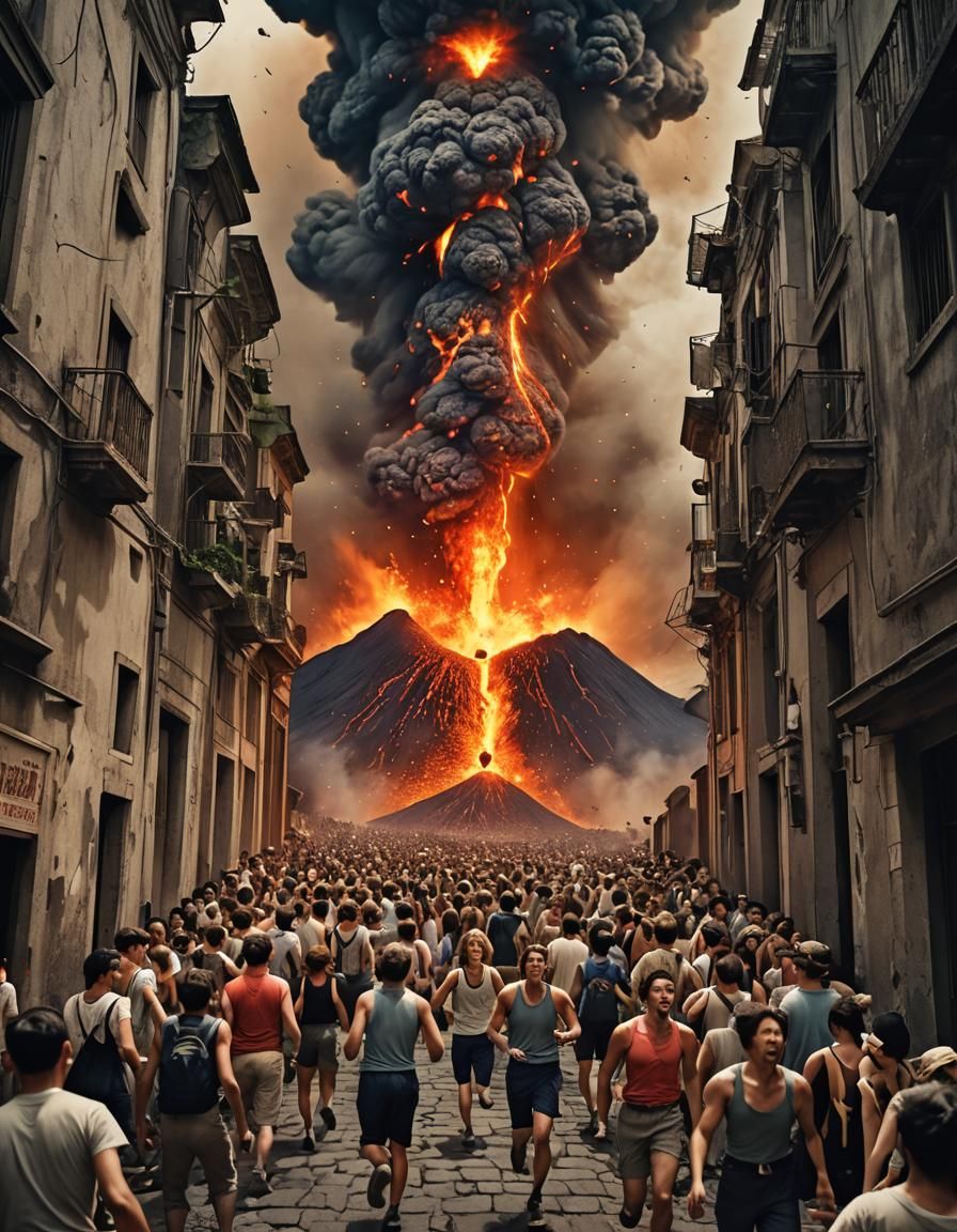Volcano Disaster Movie Poster Art