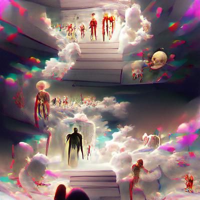 AI Generated Image of the Afterlife