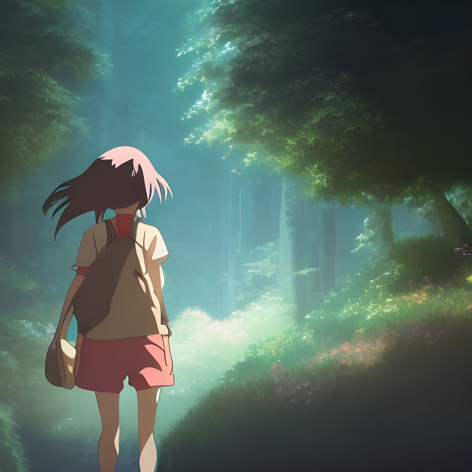 Anime Girl Enters Third Dimension: Ghibli Style