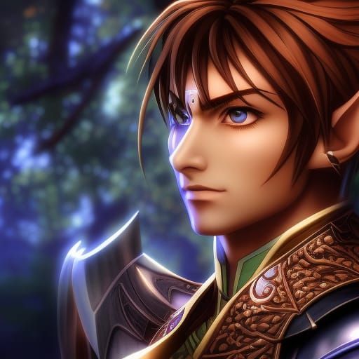 Kirkis Elf Character Splash Art Portrait