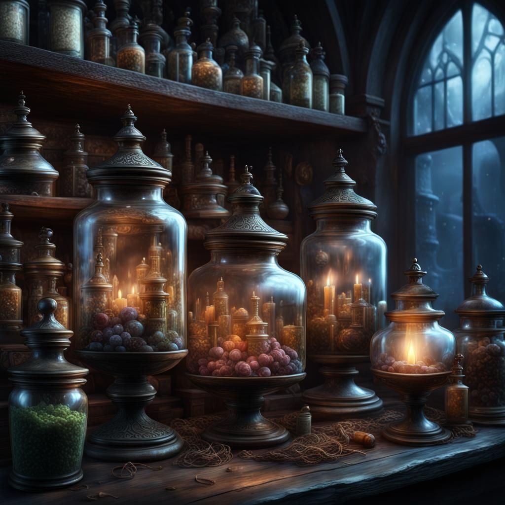 Medieval Apothecary Jars: Night Magic and Poison
