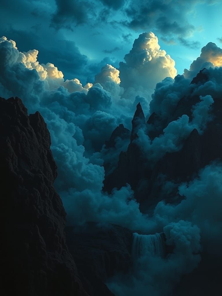 Portrait in Smoky Landscave Skyshape