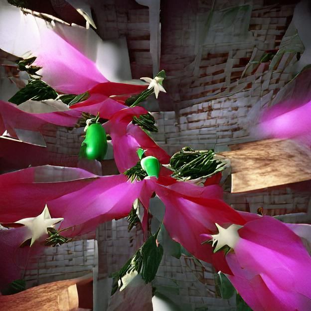 Christmas Cactus in The Matrix Rendered with CryEngine