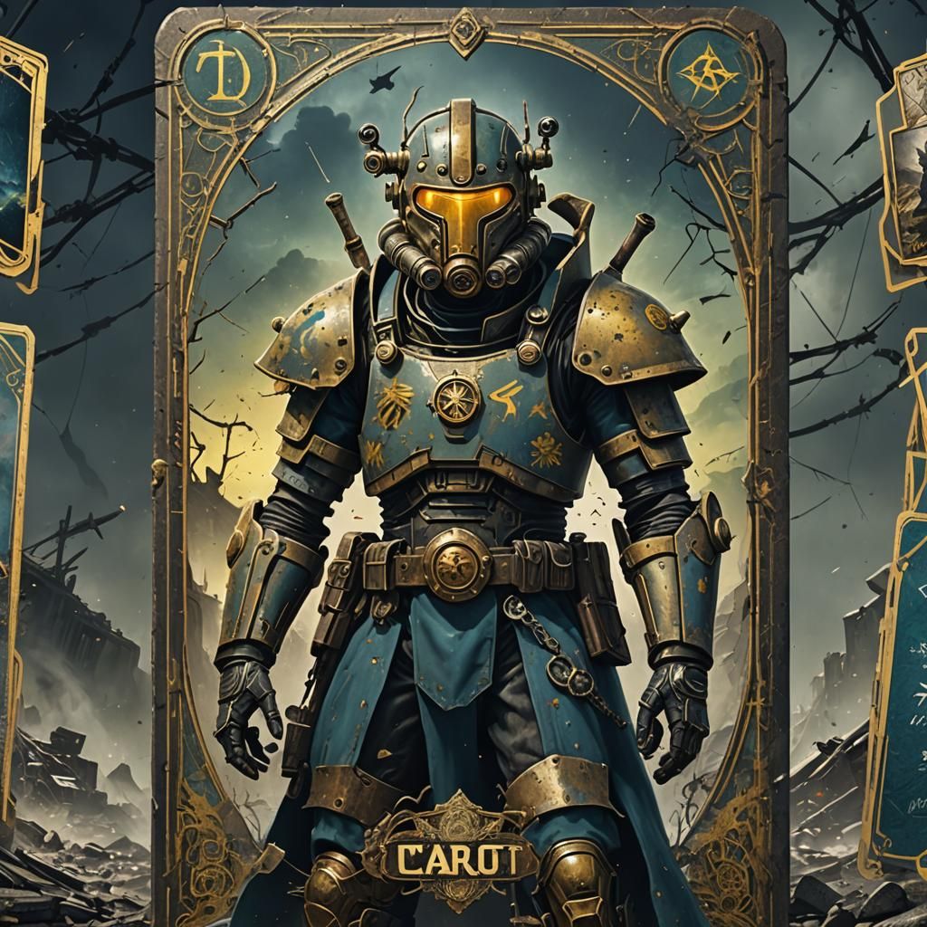 Char Tarot Card in Fallout Style