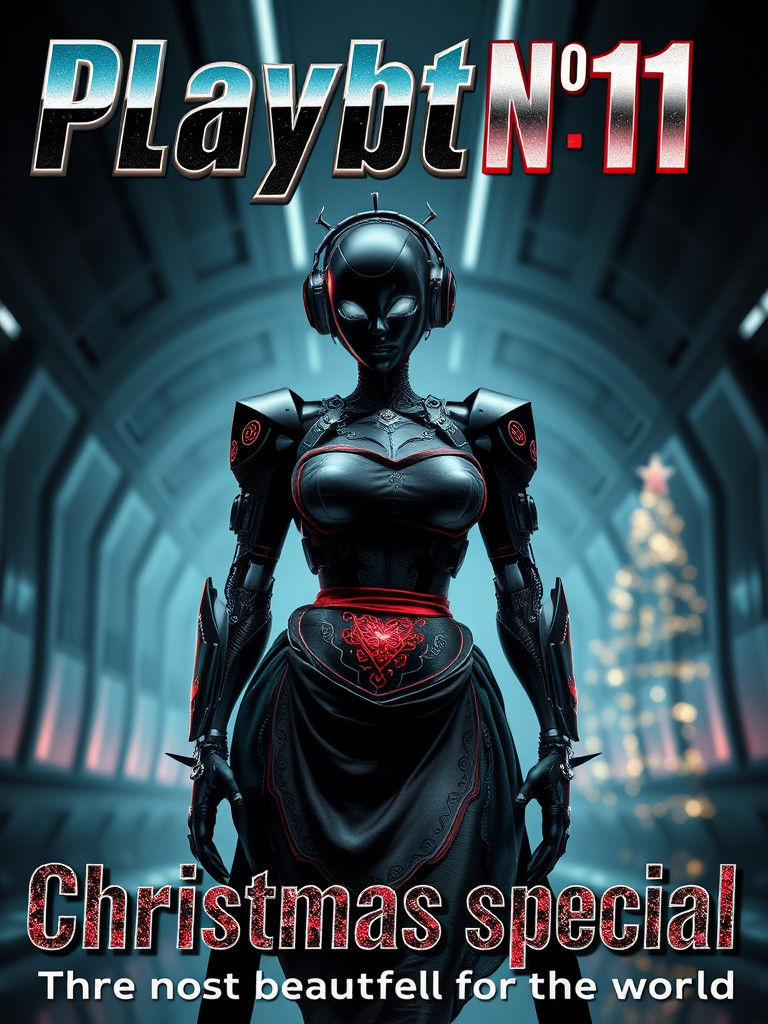 Victorian Cyborg Maid Robot in Futuristic Style