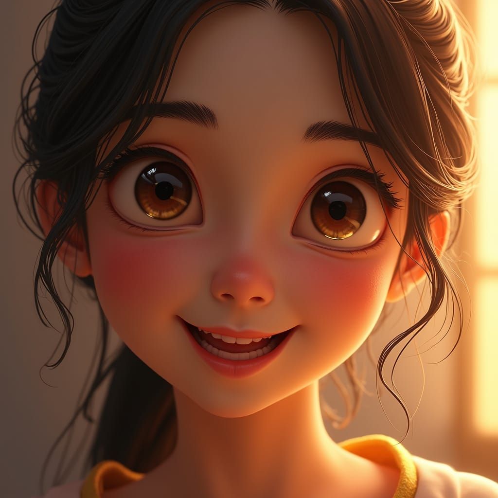 Warmth and Joy Radiate from This Ultra-Realistic Portrait